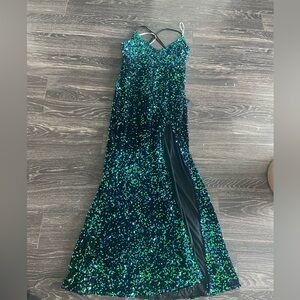 Sequin lulus formal dress